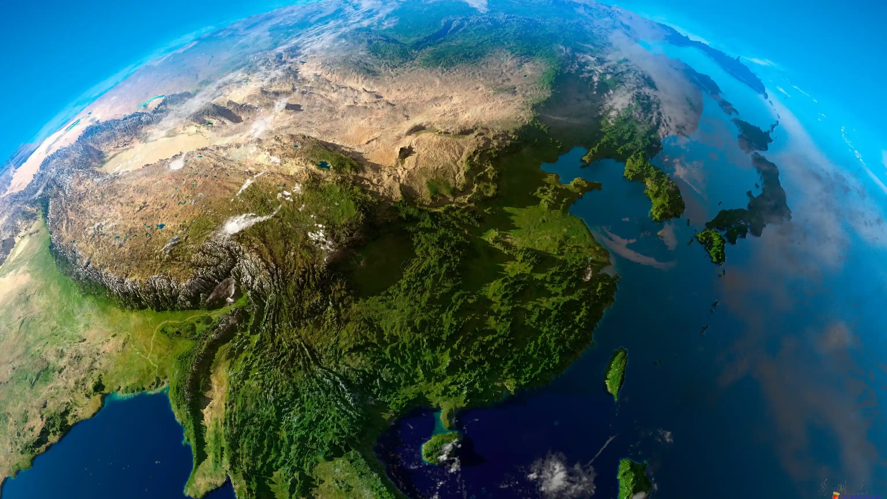 分享一张中国版图壁纸 China3D 分享一张中国版图壁纸 China3D
