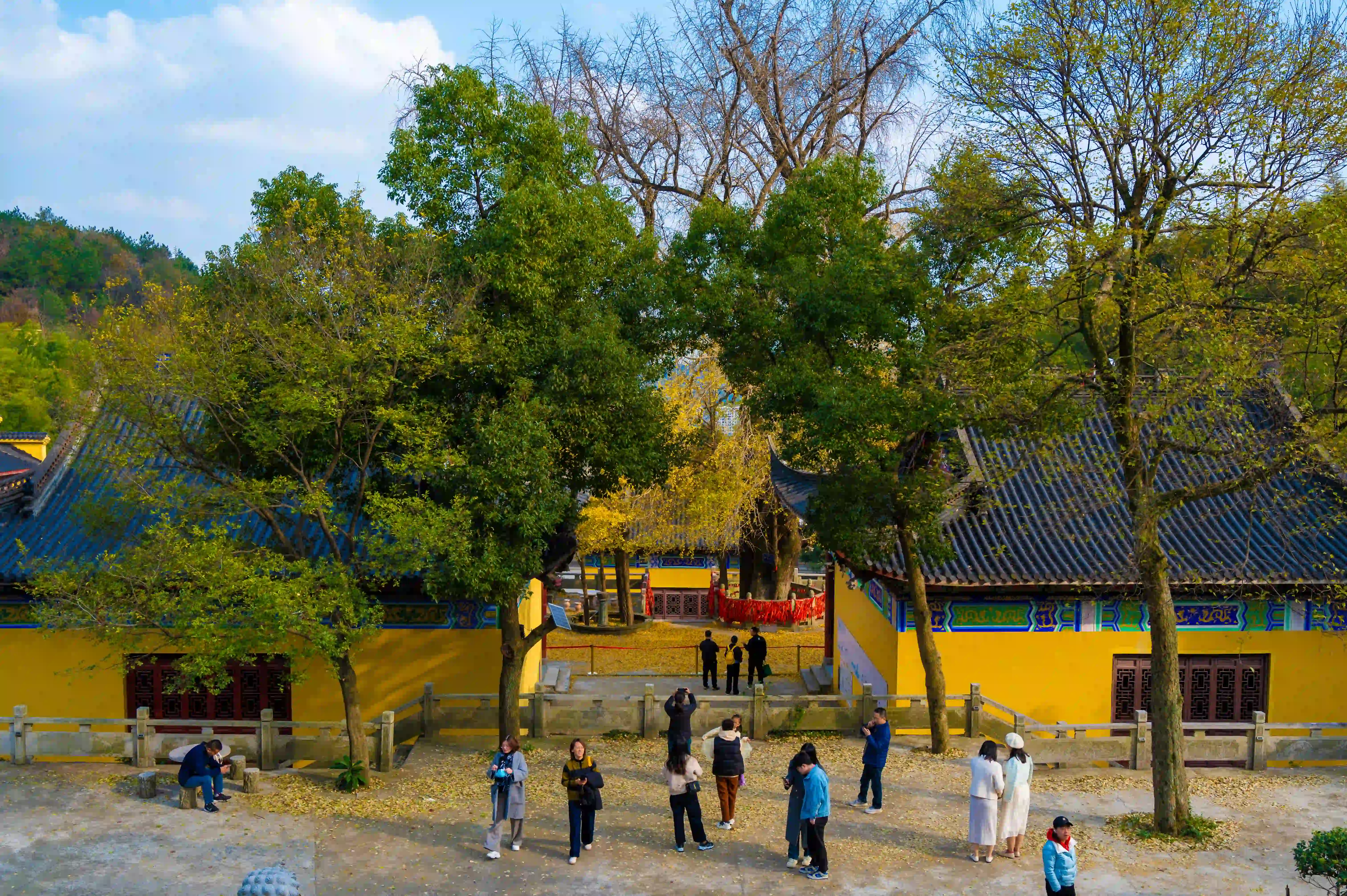 逛仙顶寺,看落叶的人 逛仙顶寺,看落叶的人