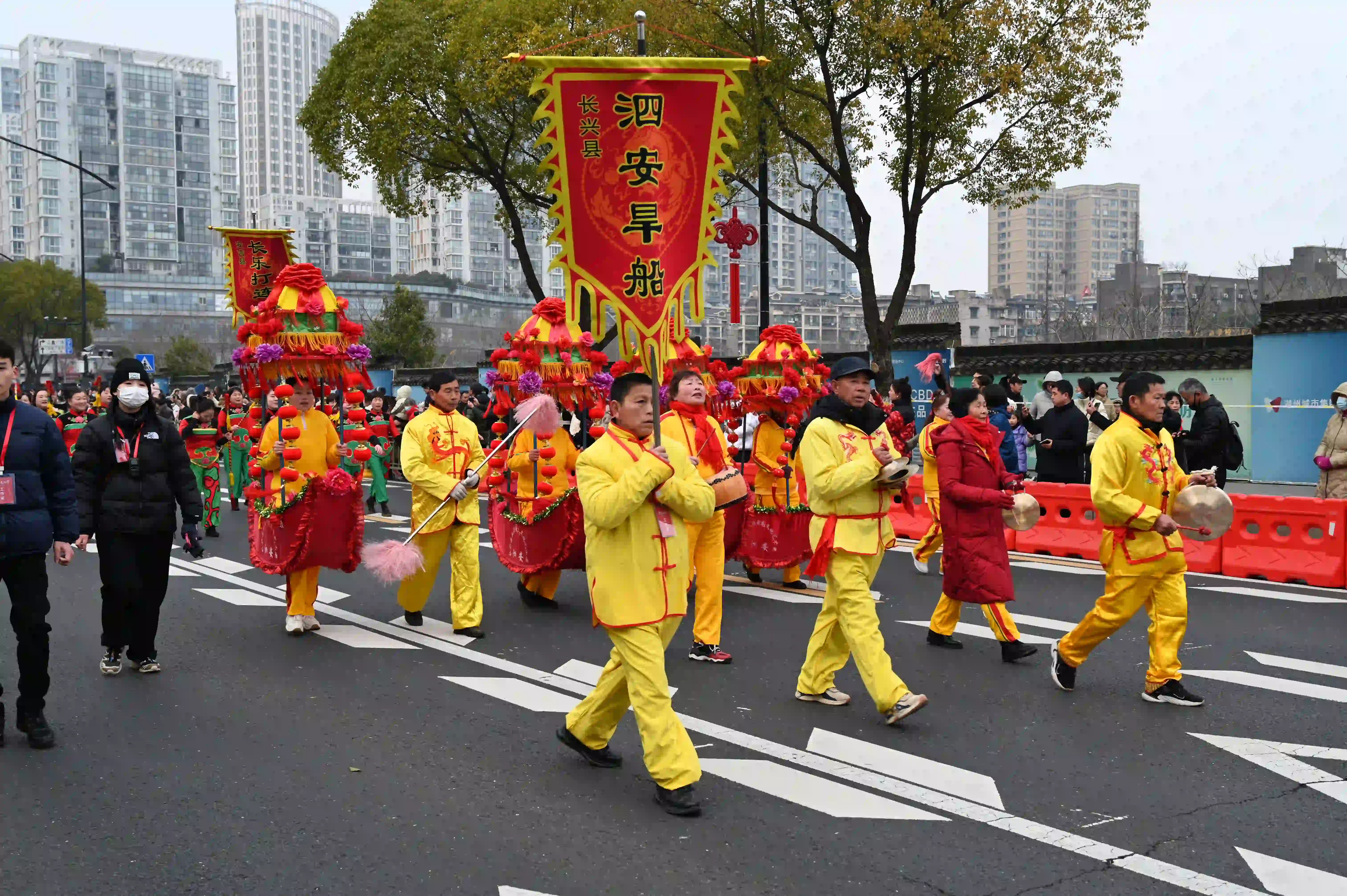 湖州踩街活动-旱船 湖州踩街活动-旱船