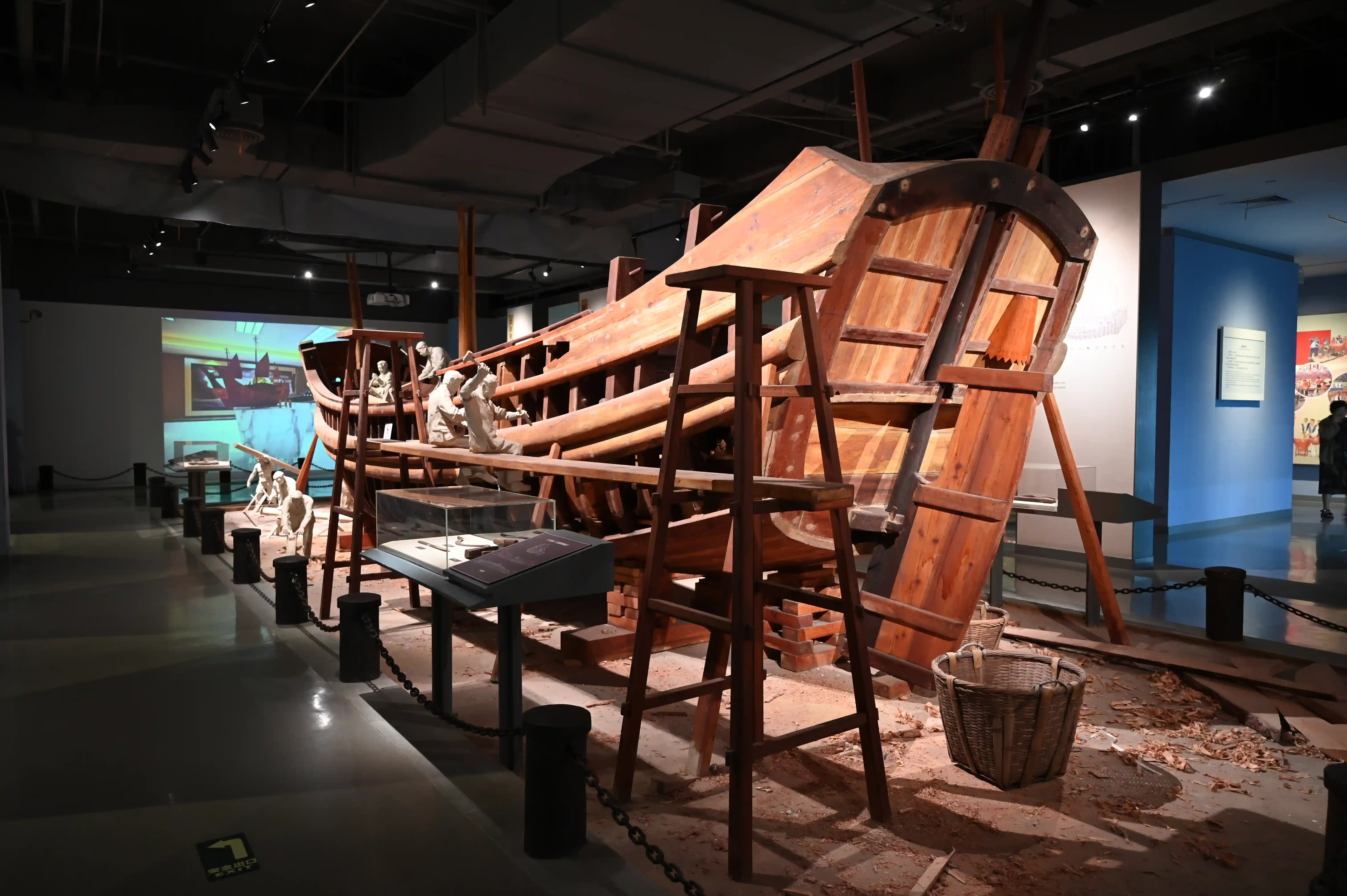 渔船制作情景展示 渔船制作情景展示