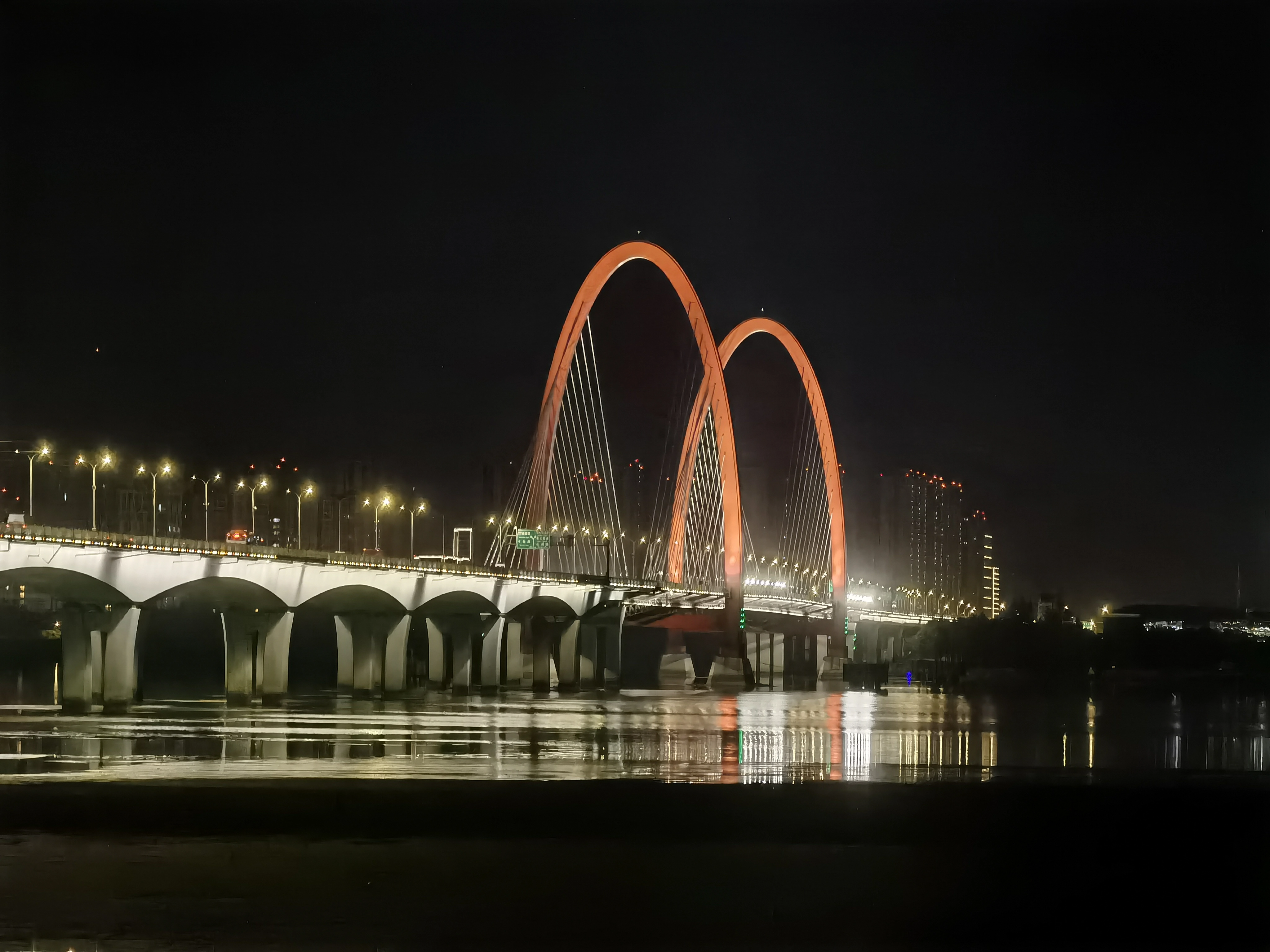 夜晚的之江大桥 夜晚的之江大桥